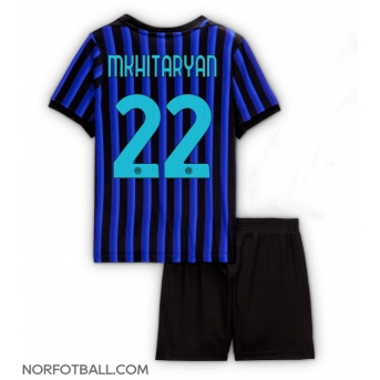 Billige Fotballdrakt Inter Milan Henrikh Mkhitaryan #22 Replika Hjemmedraktsett Barn 2025-26 Kortermet (med bukser)